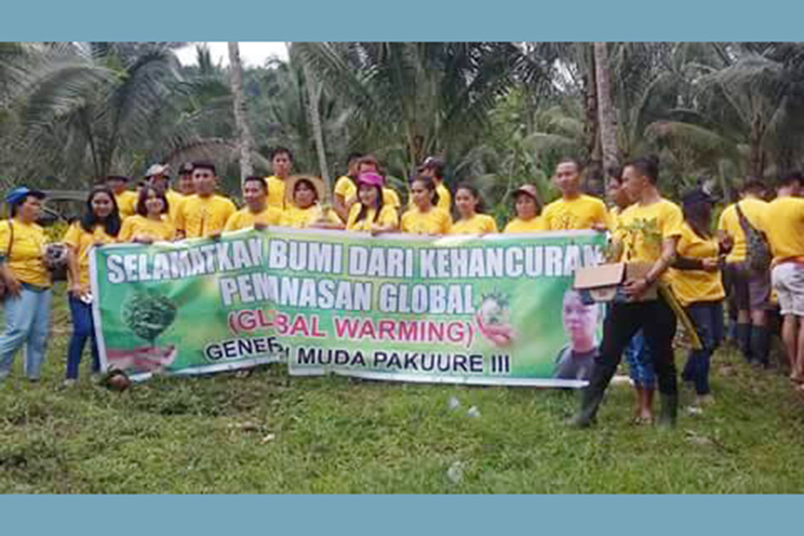 Peduli Global Warming, Generasi Muda Pakuure Raya Lakukan Penghijauan